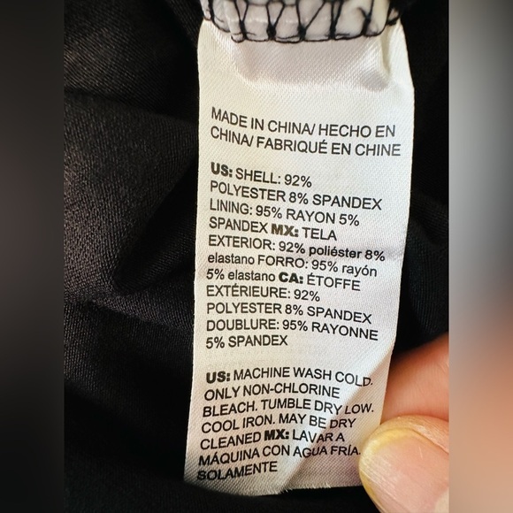 Chico's Midi Dress Ruched Mock Neck Mesh Dress Animal Print Size 16/18 - Picture 4 of 10